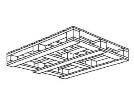 Частично четырехзаходный поддон Частично четырехзаходный поддон